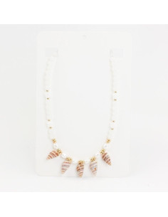 Collar Flexible Pearls And Shells