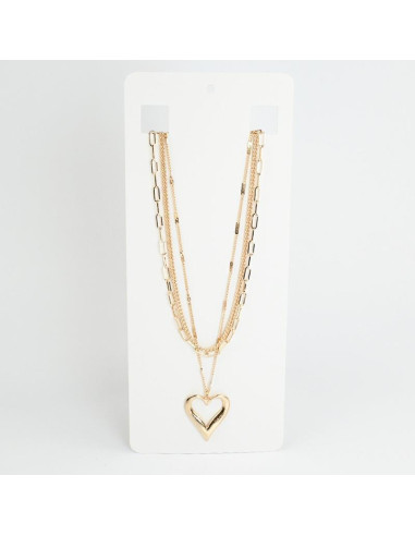 Collar de Cadena Gold Heart