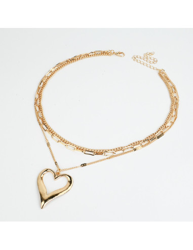 Collar de Cadena Gold Heart