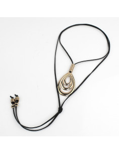 Collar de Gamuza Golden Drop
