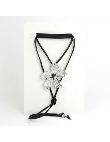 Collar de Gamuza Texture Flower