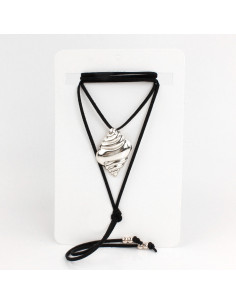 Collar de Gamuza Silver Snail