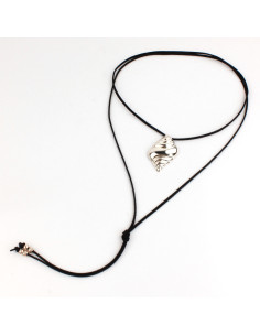 Collar de Gamuza Silver Snail