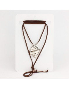 Collar de Gamuza Silver Snail