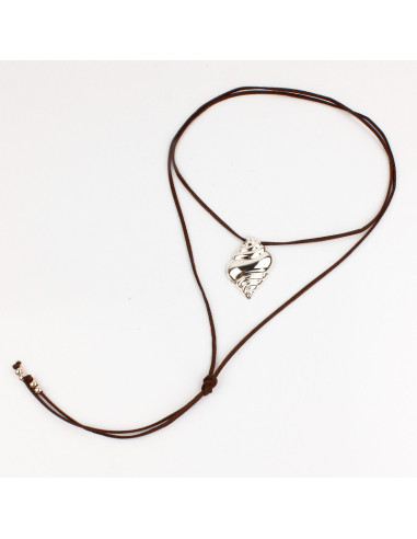 Collar de Gamuza Silver Snail