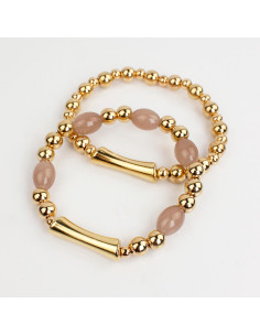 Set de Pulsera Golden Colored Beads