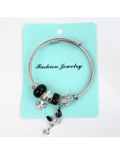 Pulsera Charms Butterfly Black