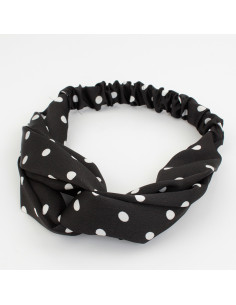 Turbante Dots Medium Black