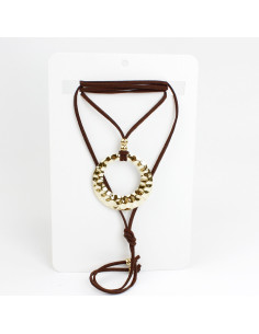 Collar de Gamuza Boho Trendy Gold