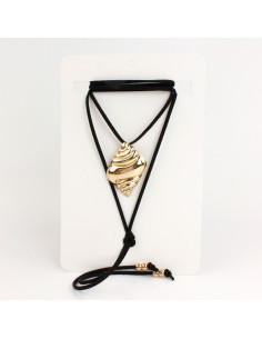 Collar de Gamuza Golden Ocean Shell