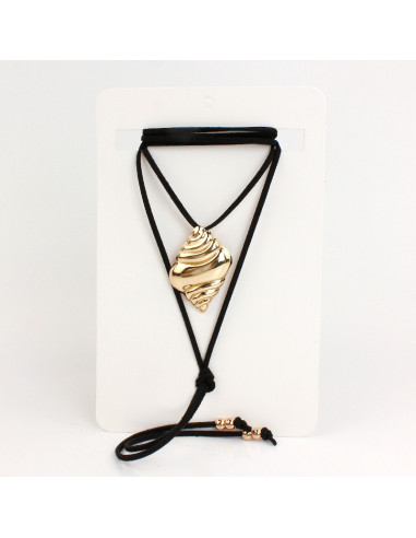 Collar de Gamuza Golden Ocean Shell