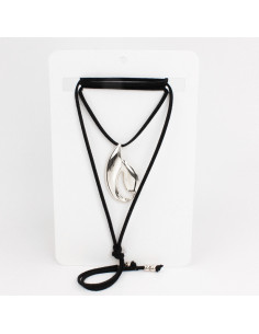 Collar de Gamuza Organic Silver