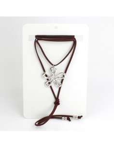 Collar de Gamuza Wavy Flower