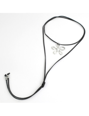 Collar de Gamuza Wavy Flower