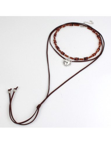 Set Collar Scale Suede