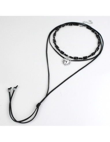 Set Collar Scale Suede