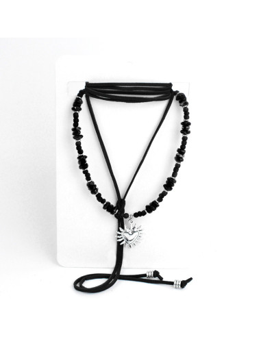 Set Collar Scale Suede