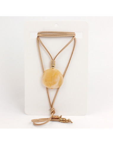 Collar de Gamuza Acrylic Plate