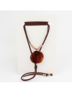 Collar de Gamuza Acrylic Plate Beans