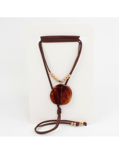 Collar de Gamuza Acrylic Plate Beans