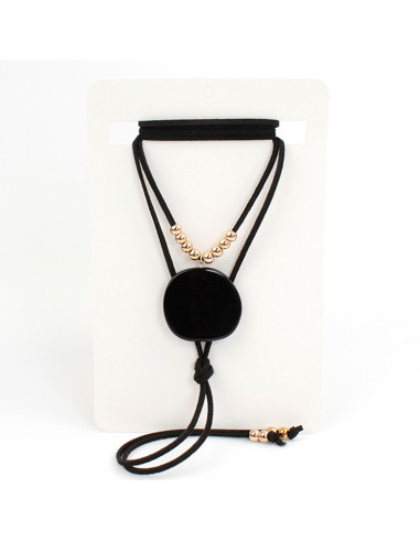 Collar de Gamuza Acrylic Plate Beans