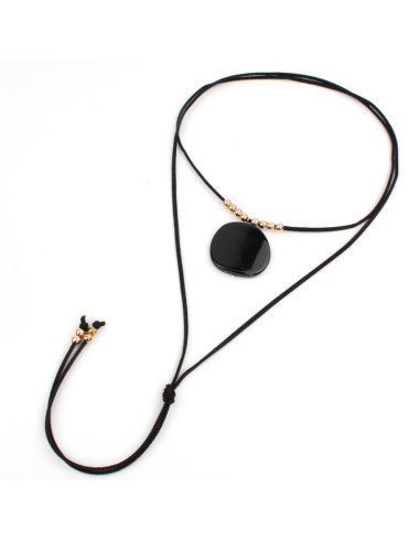 Collar de Gamuza Acrylic Plate Beans