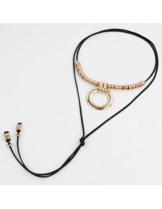 Collar de Gamuza Circle Pieces