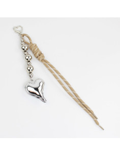 Llavero Bagcharms Lover Silver