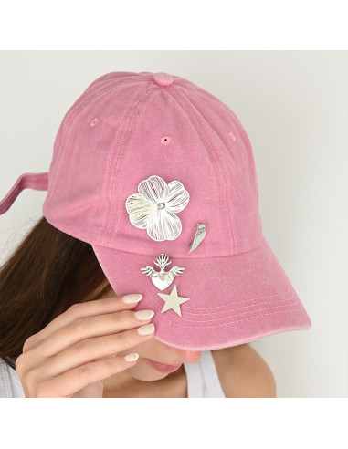 Pin Flor Soleil Silver 