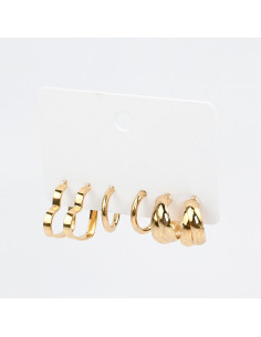 Aros Set Heart Gold