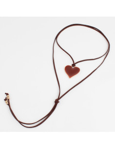 Collar de Gamuza Colored Heart