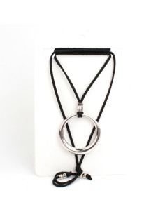 Collar de Gamuza Silver Orb