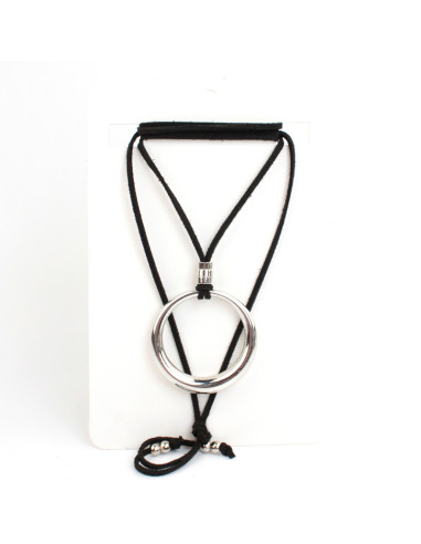Collar de Gamuza Silver Orb