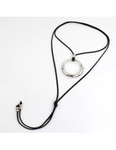 Collar de Gamuza Silver Orb