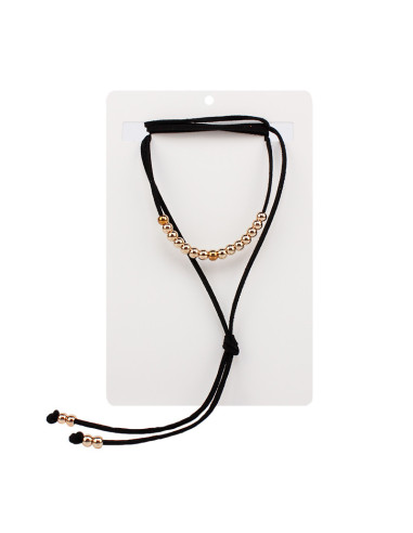Collar Corbatero Gold Beads