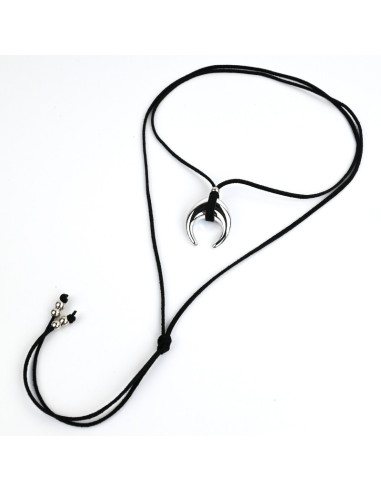 Collar de Gamuza Silver Horn