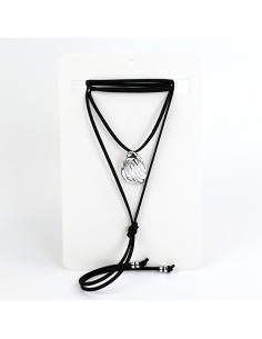 Collar de Gamuza Organic Silver