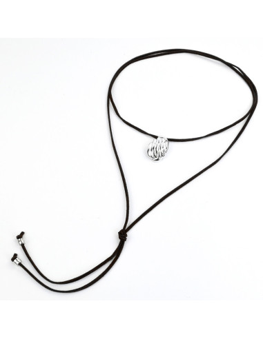 Collar de Gamuza Organic Silver