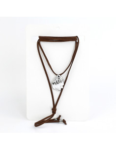 Collar de Gamuza Organic Silver