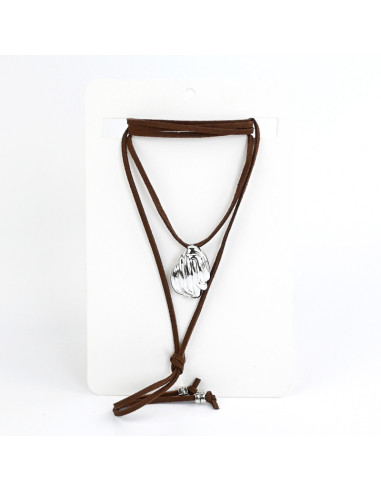 Collar de Gamuza Organic Silver
