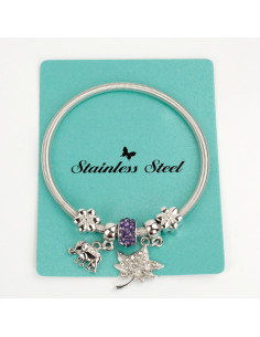 Pulsera Charms Leaf