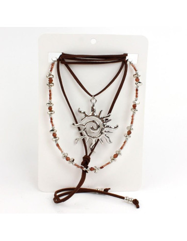 Set Collar Suede Sun
