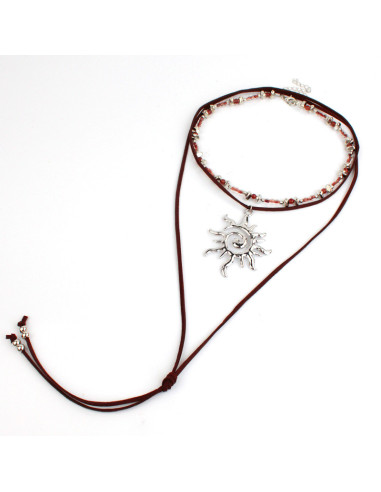 Set Collar Suede Sun