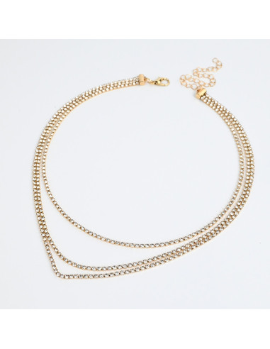 Collar de Strass Glam Gold