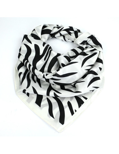 Pañuelo Clasic Zebra White (70x70)