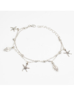 Tobillera de Cadena Platinum Summer