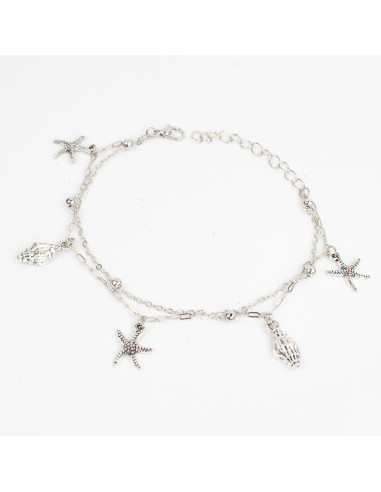 Tobillera de Cadena Platinum Summer