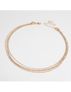 Collar de Strass Glam Shine Gold