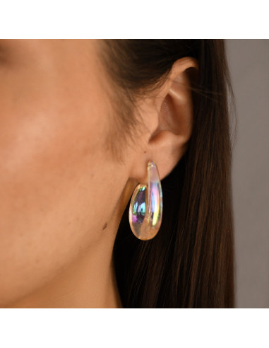 Aros Glossy Drop Large | Venta mayorista – Infinita