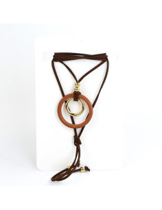Collar de Gamuza Circle Woods